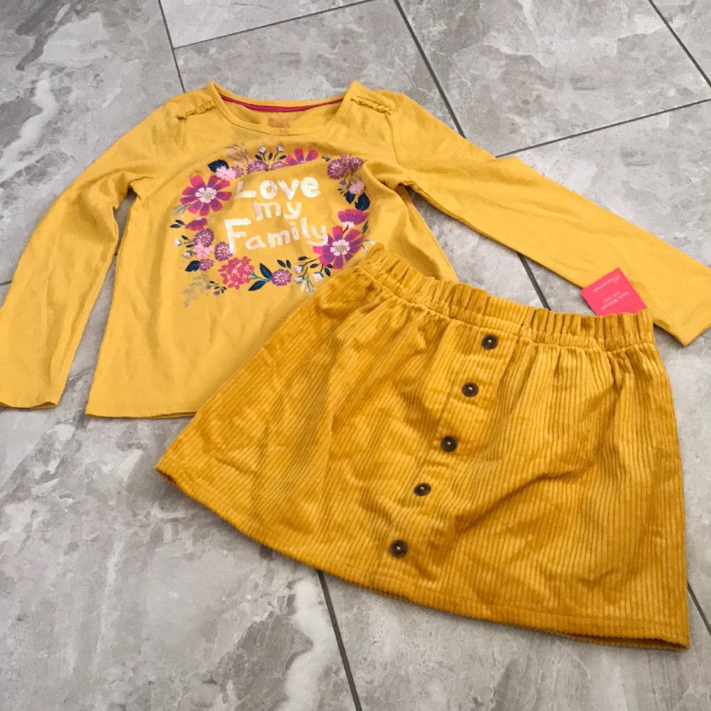 NEW - ISAAC MIZRAHI Girls Autumn Skirt Matching Set | 7-8